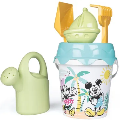 Immagine prodotto di SMOBY Green Secchiello Topolino e Minnie con accessori per la sabbia e annaffiatoio in bioplastica