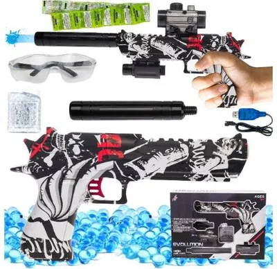 Produktbild von Lolex | Sicherer Automatischer Pistol - Elektrisch - Für Kinder Ab 6 Jahren - Spielzeuggewehr - Gelkugeln