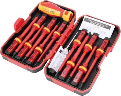 Produktbild von Famanu Schraubendreher-Set 13-teilig - VDE isoliert, magnetisch, Torx