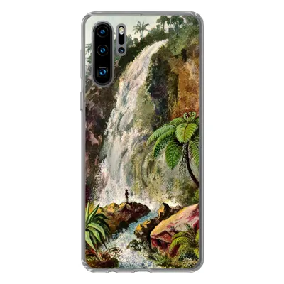 Produktbild von MuchoWow® Handyhülle Schutzhülle Hülle für Huawei P30 Pro Wasserfall - Kunst - Alte Meister Silikon Softcase Handy Hülle - Schutzdeckel