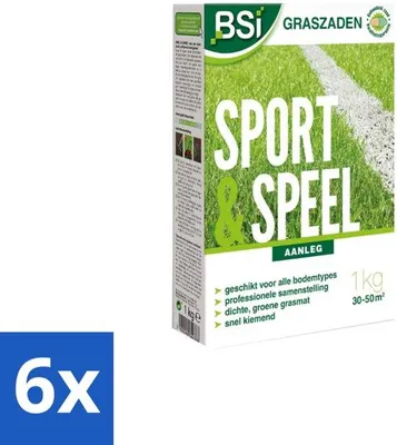 Obrázok produktu pre Trávne semeno pre šport a hry – silné a odolné – 1 kg – balenie po 6 kusoch