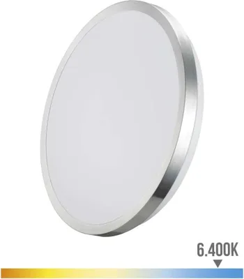 Produktbild von Wandleuchte super led anbauleuchte 18w 1820lm 6500k ø33x5,9cm chromrahmen edm
