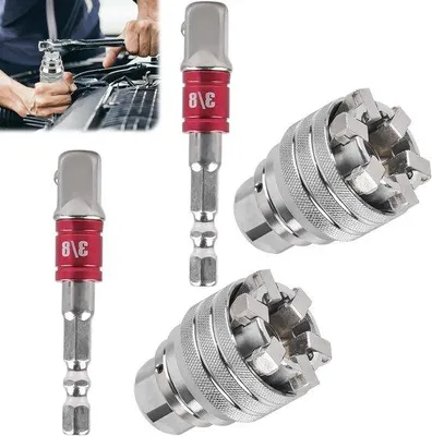 Immagine prodotto di Set di utensili metrici professionali da 10-19 mm e 3/8-3/4 pollici, 2 pezzi.