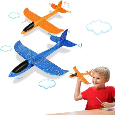 Produktbild von Sonstiges Outdoorspielzeug Fliegende Spielzeugflugzeuge, 2 Stück, Schaumgleiter, EPP Schaum, Leicht, für