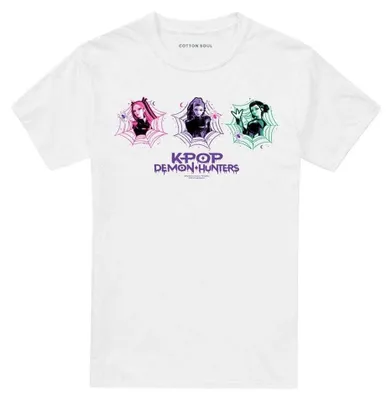 Productafbeelding van K-Pop Demon Hunters - T-shirt voor heren/dames, uni, model TV43979 (maat S) (wit)