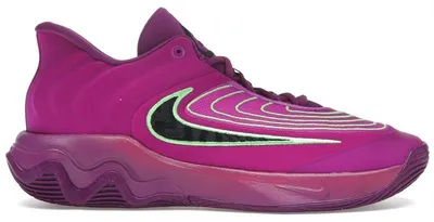 Image de Nike Giannis Immortality 4, couleur violet hyper, vert, rouge "Strike", bleu "Bold Berry" et noir - Pointure EU 36