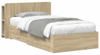 Immagine prodotto di Telaio del letto con storage Rovere Sonoma 75 x 190 cm
