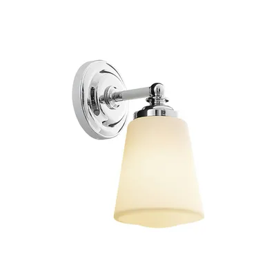 Produktbild von Arcchio Bad-Wandleuchte Mahdi, chrom, Glas, 11cm, IP44