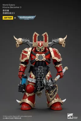Produktbild von Warhammer 40k Actionfigur 1/18 World Eaters Khorne Berzerker 3 13 cm