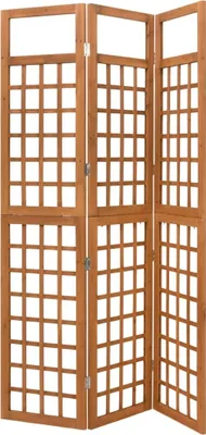 Produktbild von vidaXL Spalier/Paravent 3 teilig Massivholz Tanne 121x180,5 cm - Paravent - Raumteiler - Raumtrenner - Trennwand