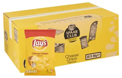 Produktbild von Lay's Chips Cheese & Onion 800g – Knusprige Kartoffelchips mit Käse & Zwiebel