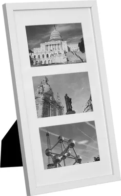 Image de Cadre photo pour 3 photos, blanc