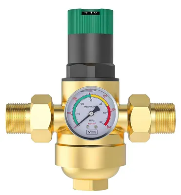 Druckregler 1" Messing mit Manometer und Filter