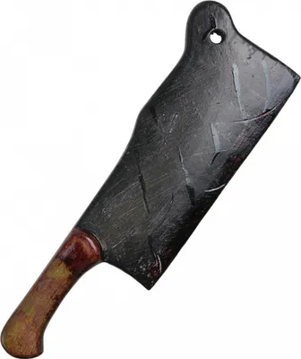 Produktbild von Blutiges Schaumstoff Schlachtermesser für Halloween & LARP
