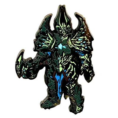 Produktbild von Blizzard World of Warcraft The Jailer Pin – Offizieller Shadowlands Sammler-Anstecker – Zovaal Emaille Pin aus Metall für Gamer & WoW Fans