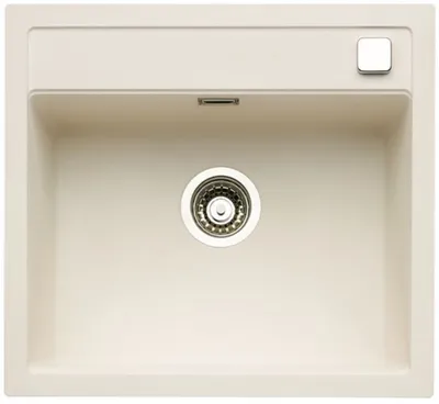 Produktbild von NABER Spüle ANGOLA 56 in MAGNOLIA mit Drehexcentergarnitur verchromt / Auflagespüle / Einzelbecken / 60 cm Schrankbreite