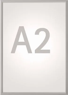 Produktbild von MAUL Klapprahmen MAULstandard Hochformat A2 Aluminium 45 x 62.5 x 1.1 cm silber