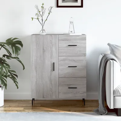 Produktbild von The Living Store Sideboard Grau Sonoma 69,5x34x90 cm Holzwerkstoff
