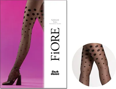 Produktbild von Gepunktete Strumpfhose von Fiore 2 Black