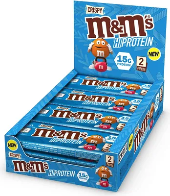 Produktbild von M&M's Crispy High Protein Bar (12x52g) Milk Chocolate - Riegel - Protein-Riegel