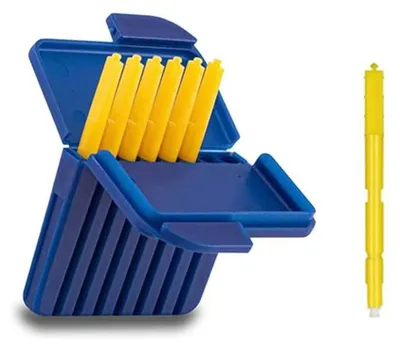 Produktbild von INF Wachsfilter kompatibel mit Starkey Hörgeräten - ABS Gelb 8er-Pack Gelb
