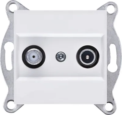 Image de Bornier TV-SAT, blanc 264/01E EXEN