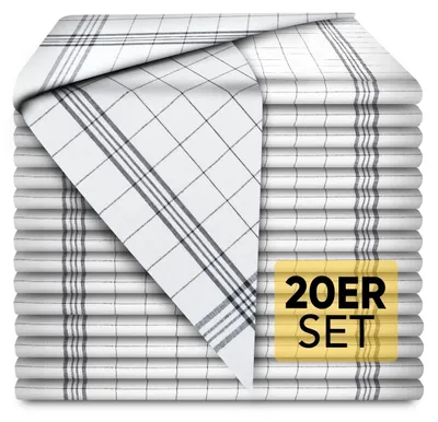 Productafbeelding van Premium Katoenen Keukendoeken - Set van 20 (45 x 75 cm)