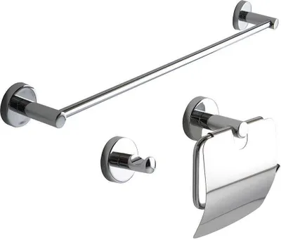 Produktbild von Verchromtes Badezimmer – Set bestehend aus 3 Teilen | Necessary