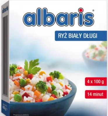 Obrázek produktu pro Albaris Bílá rýže 400 g (4 x 100 g)