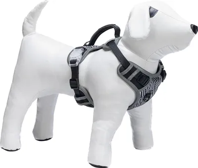 Produktbild von Beeztees Safety Gear Parinca Y-Geschirr - Hundegeschirr - LED - Nylon - Schwarz - 40-61x2 cm