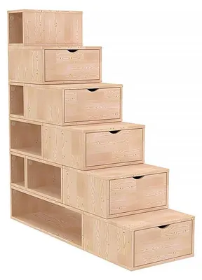 Immagine prodotto di Scaffale a gradini 150 cm - grezzo (senza vernice)