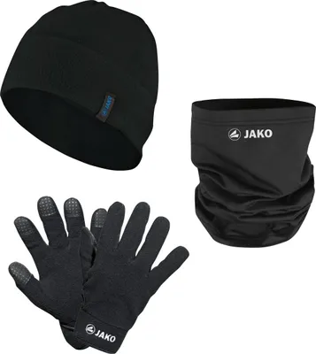 Produktbild von JAKO Mütze + Schal + Handschuhe Winterset, Farbe:schwarz, Größe:6