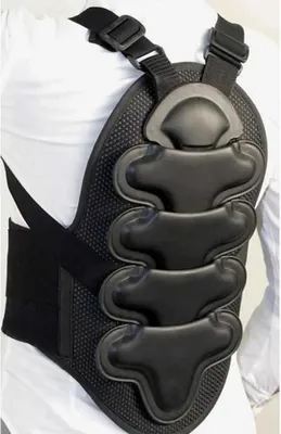 Produktbild von Tattini Rückenprotektor Schwarz S Herren,Damen Schwarz S