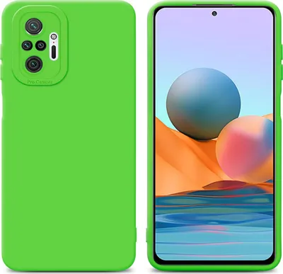 Produktbild von Cadorabo Hülle für Xiaomi RedMi NOTE 10 PRO Schutz Hülle in Grün TPU Silikon Etui Case Handyhülle