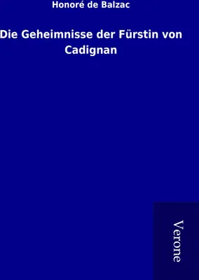 Produktbild von Die Geheimnisse der Fürstin von Cadignan