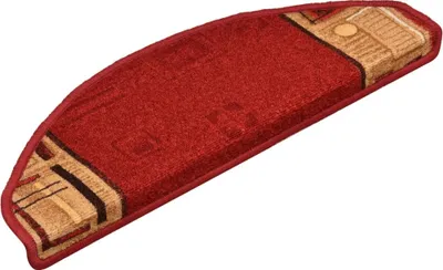 Immagine prodotto di Tappetini Autoadesivi per Scale 15 pz Rossi 65x21x4 cm