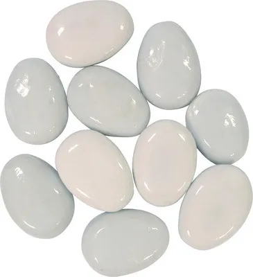 Produktbild von Aquariumdekoration Glas-Nuggets 0,75 kg weißlich