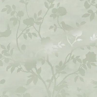 Produktbild von Vliestapete 113373 Laura Ashley Eglantine Silhouette Grün