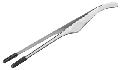 Küchenzange 22 cm Edelstahl mit Silikon, spülmaschinengeeignet