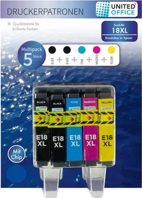 Produktbild von UNITED OFFICE Druckerpatronen Epson Multipack