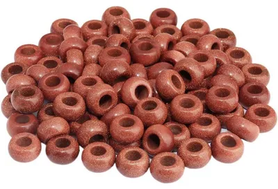 Immagine prodotto di Perline grandi con foro passacavo, ideali per la creazione di gioielli, rondelle in pietra levigata, pietra arenaria dorata, 14x8 mm, 20 pezzi