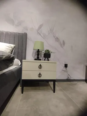 Immagine prodotto di Cameretta con letto matrimoniale di design Elegante 2x comodini