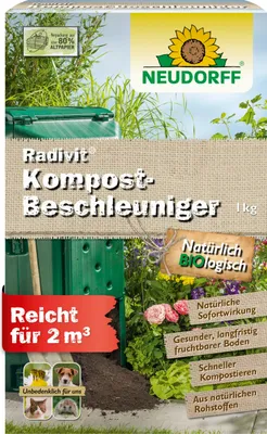 Produktbild von Neudorff Radivit Kompost-Beschleuniger 1 kg für 2 m³ - zersetzt Kompostabfälle