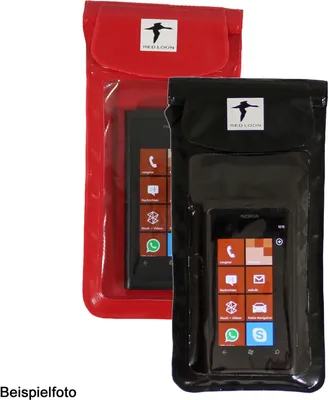 Produktbild von Red Loon Handy für Smartphone Tasche wasserdicht Schutzhülle inkl. Lenkerhalterung, Herstellernummer:CGSAT203-SA14SCHWARZ, Farbe:Handytasche schwarz