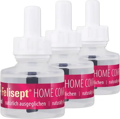 Produktbild von Stressreduktion Felisept® HomeComfort Vorteilspack 3 x Nachfülllakon 45ml 135 ml natürliches Stressreduktions-Set für Ka