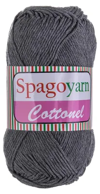 100g Strickgarn Cottonel Uni Häkelgarn Strickwolle mausgrau