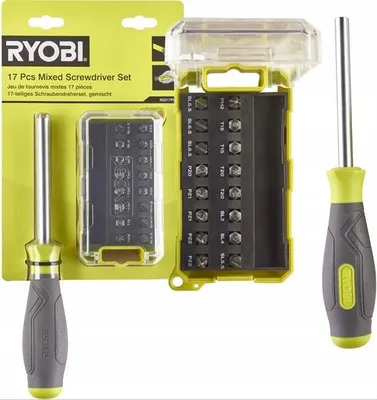 Obrázek produktu pro Ryobi 5132005348 Sada šroubováků RSD17PCS magnetická17 ks sada bitů