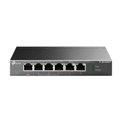 Produktbild von TP-Link TL-SG1006PP, Unmanaged, Gigabit Ethernet (10/100/1000), Power over Ethernet (PoE), Rack-Einbau