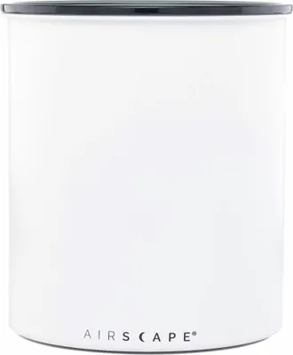 Immagine prodotto di Contenitore per aromi zincato Airscape grande, barattolo per caffè, barattolo di stoccaggio, acciaio / plastica, bianco opaco, AA2008