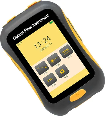 Zdjęcie produktu dla Tester światłowodowy OTDR 1550nm Reflektometr optyczny w dziedzinie czasu 3,5-calowy ekran dotykowy LCD Lokalizator usterek